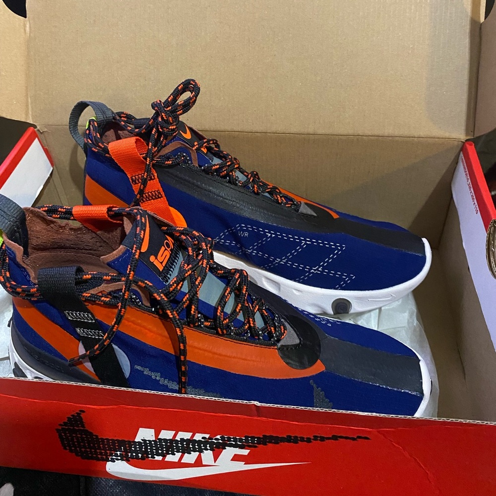 New Nike Shoes - React Runner Mid Wr Ispa - Blue Void - Women 7 / Men 5.5